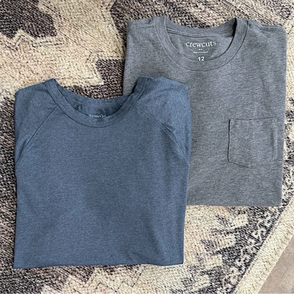 Crewcuts Pocket Tee + Old Navy Active Boys' Short Sleeve T-Shirt Bundle Sz 12